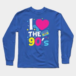 I Love the 90s // I Heart the 90s Long Sleeve T-Shirt